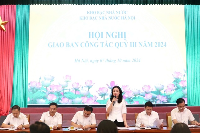 Kho bạc Nhà nước Hà Nội tổ chức Hội nghị giao ban công tác Quý III năm 2024